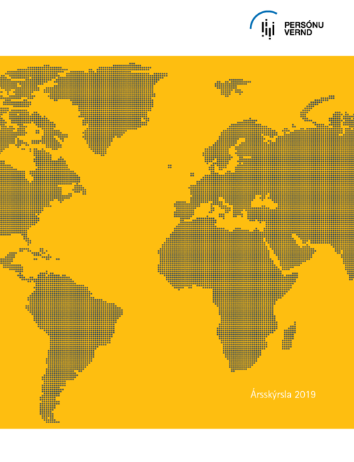 Forsíða ársskýrslu Persónuverndar 2019